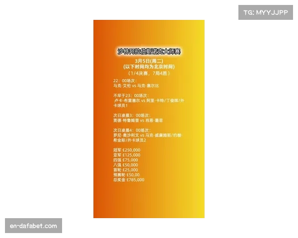 利雅得赛决赛21日凌晨3点进行 冠军将获25万英镑